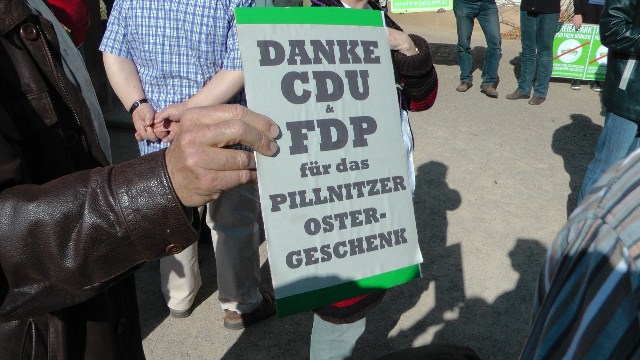 Danke CDU & FDP für das Pillnitzer Ostergeschenk